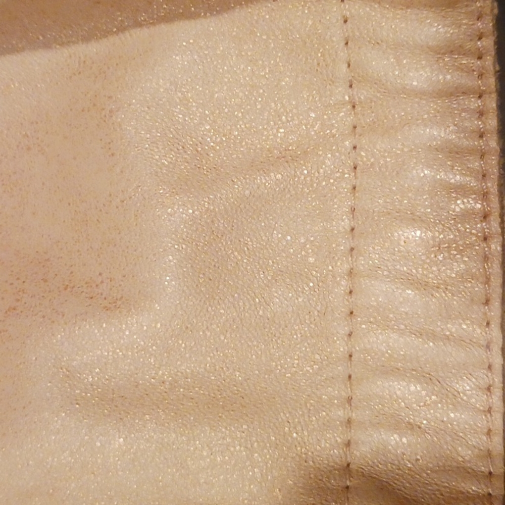 PER SE Tan Leather Jacket (#505399 Per Dreamweaver) Size 8 -- EUC - Picture 11 of 11